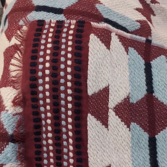 Madewell Textured Blanket Carpet Scarf Geometric Southwestern - Picture 4 of 4